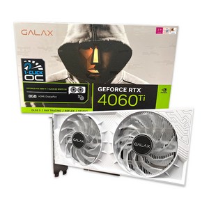 갤럭시 GALAX 지포스 RTX 40 시리즈 그래픽카드, 4060 Ti WHITE OC D6 8GB [V2]