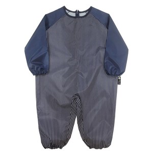 유아동 전신미술가운 배색형, 네이비세로줄