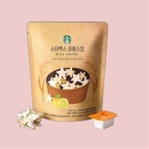 보게트 스타벅스 라이스칩(유자쌀 잼) 스낵 스타벅스 간식, 55g, 1개