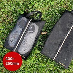 골프화 신발주머니 메쉬 파우치 운동화 건조 가방 드라이 케이스, 여성용(신발 200-250mm), 1개, 여성용 200-250mm