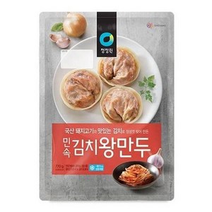 청정원 민속 김치왕만두 770g 1개