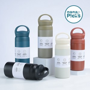 마마픽스 심플 스텐 텀블러 보온 보냉병, 350ml, D텀블러-레드, 1개