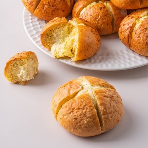[카페노리] 냉동완제품 - 크림치즈 갈릭 브레드, 1개, 80g