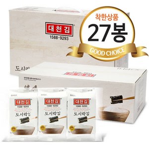 우체국쇼핑 [대천김] 대천맛김 도시락김 (4gX27봉), 1세트