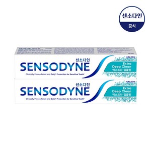 센소다인 엑스트라 딥클린 치약, 120g, 2개