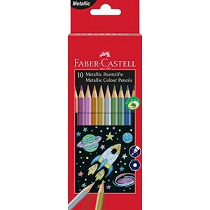 독일 FABER-CASTELL 201583 육각형 색연필 메탈릭 골판지 상자 10개입 연필 색연필 골판지상자제작