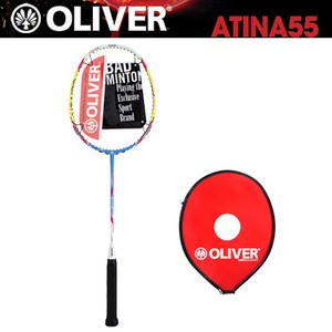고급 카본 배드민턴 라켓 올리버 ATINA 55, 1개