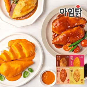 [아임닭] 소스퐁닭 닭가슴살 4종 혼합, 10개, 100g