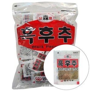 범아 흑후추 1.5g X 200개 일회용후추 흑후추가루, 200개입