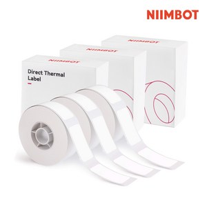 시노링크 프리픽 라벨지 세트 NIIMBOT D11 D110 D101 H1S 님봇 라벨프린터 전용, A01. 화이트12x22 [3롤세트], 3개