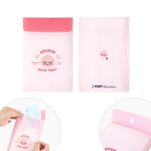 카카오프렌즈 세로형 봉투파일 미니 / 파일 영수증 스티커 보관 파일철 바인더 파일 화일, 어피치