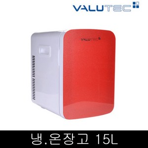 벨류텍 화장품 차량용 겸용 냉온장고 15리터 VR-015L-D, VR-015L-D(레드)