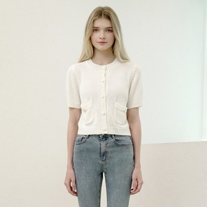 W1012 포켓 니트 가디건_아이보리