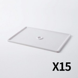 한샘 샘키즈 수납장 전용 플라스틱 리빙박스 뚜껑 15P, 화이트(A), 15개