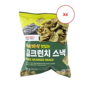 홈플러스시그니처 바삭바삭 맛있는 김크런치 스낵, 4개, 50g