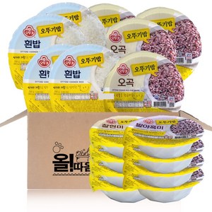 올따옴 맛있는 오뚜기밥 잡곡밥 4종 16개세트, 210g, 16개