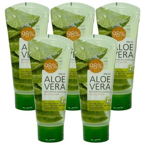 5개)과일나라 알로에베라 모이스처 리얼 수딩젤 150ml, 5개