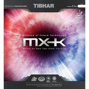 TIBHAR 에볼루션 MX-K 47.5도 탁구러버, 빨강, 1개