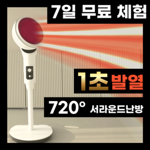 어썸그린 720도 PTC 온풍기 가정용 스탠드형, 혼합색상, ZMP-N7030QT