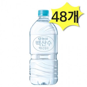 농심 백산수 무라벨 1L 생수 물1리터, 48개