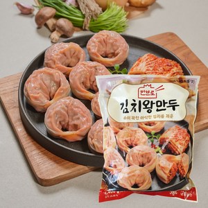 나래 깐브로 김치왕만두 1.4kg 런칭세일, 1개