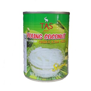 T.A.S Young Coconut Stripped in Syrup 영 코코넛 스트립 인 시럽, 565g, 1개