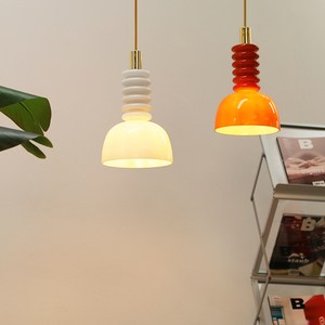 마이루체 콜리 1등 팬던트 2컬러 LED 식탁등 주방등 카페조명 펜던트조명 빈티지, LED 볼램프 12W 전구색(노란빛), 화이트