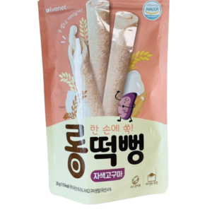 아이배냇 유아용 롱떡뻥 씰과자 30g, 4개, 자색고구마맛