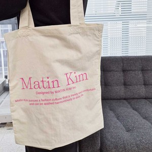 마뗑킴 마땡킴 마뗑 팝핀 로고 에코백 정품