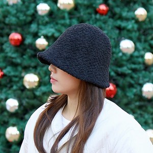 여자 양털 뽀글이 와이어 데일리 양모 벙거지 모자 버킷햇 YESHW101