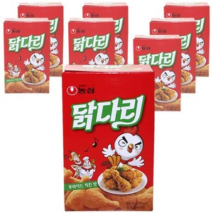 농심 닭다리 후라이드 치킨맛, 66g, 10개