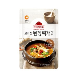 청정원 고깃집 된장찌개 양념, 130g, 1개