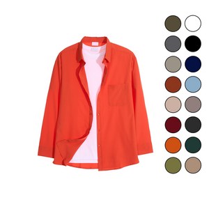 빅앤샵 남성용 링클프리 무지 빅사이즈 셔츠 남방