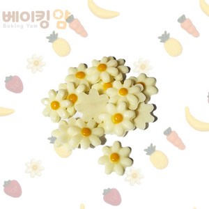 장식용 모양초콜릿 꽃 100개(1박스) + 아이스박스 포함, 100개, 130g