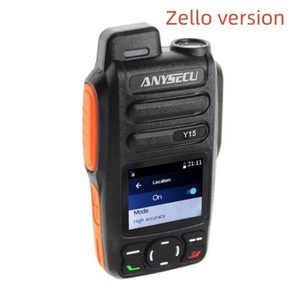 정시출고 Anysecu Y15 4G 네트워크 라디오 안드로이드 5.1 스마트폰 POC LTE WCDMA GSM 워키토, 04 Oange-zello, 1개