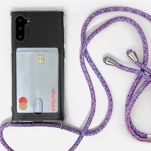 CCH 갤럭시 카드 수납 목걸이 줄 숄더 스트랩 실속형 디자인 투명 젤리 핸드폰 케이스 휴대폰