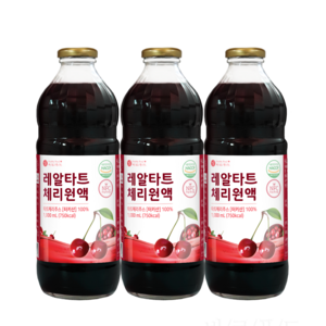 바로푸드 레알 타트체리 원액, 3개, 1L