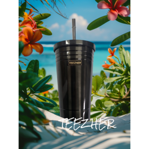 티즈허 럭셔리 텀블러, 1개, 500ml, 블랙