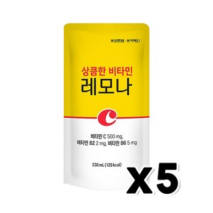 상큼한비타민 레모나에이드 파우치음료 230ml x 5개