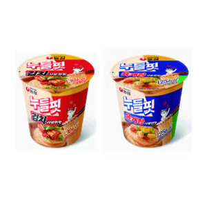 농심 누들핏 육개장사발면맛4입+김치사발면맛 4입, 1세트