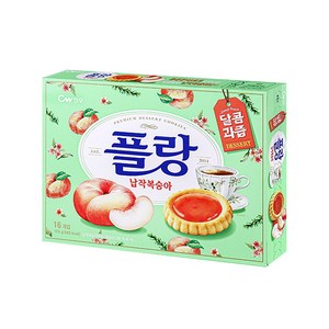 청우식품 플랑 납작복숭아 쿠키, 160g, 1개