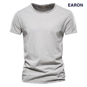 [EARON] 라운드 링클 반팔 티셔츠