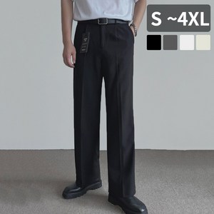 [YKK] 무지샵 남자 링클프리 스판 와이드 슬랙스 빅사이즈 S~4XL