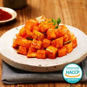 자연락 전라도 깍두기 당일생산발송 국산재료 HACCP 저염 남도김치, 2kg, 1개