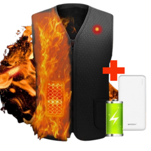 발열조끼 배터리포함 물세탁 KC인증 방한용품 기모안감 보온지속 열선조끼