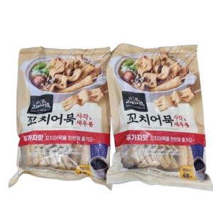 [트레이더스] 고래사어묵 꼬치어묵 사각&새우봉 (아이스박스+아이스팩포장), 920g, 2개