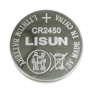 LISUN CR2450 3V 리튬 코인 건전지 벌크 1개입, 1개