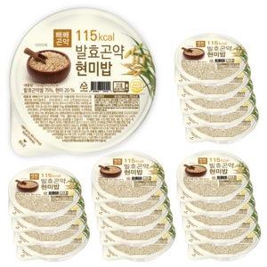 빼빼곤약 115kcal 발효곤약현미밥 150g x 20팩, 20개