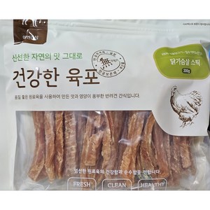 굿데이 건강한육포 반려견간식 300g, 닭가슴살 스틱, 2개