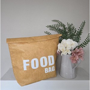 더사라 직장인도시락가방 런치백 보냉백 food bag 크라프트지 종이백